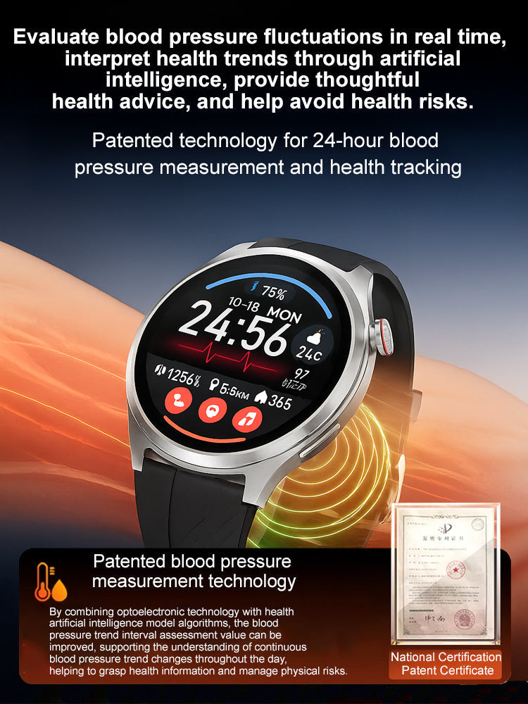 ❤️Flagship Smartwatch for Health Protection-24/7 Health Data Center