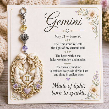 ⌛️ LAST DAY! 🔥  Zodiac Charm Commemorative Card 🌙💎
