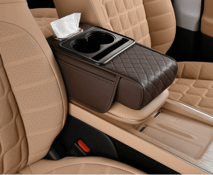 ⚡Waterproof PU Leather Car Armrest Cushion | Anti-Slip Auto Console Protector Mat