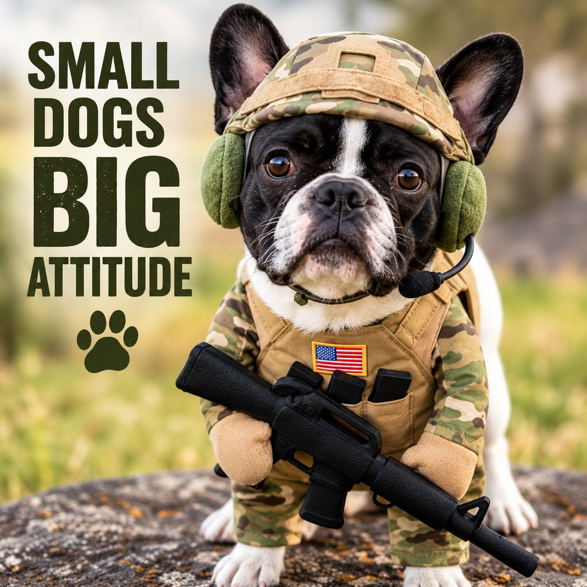 🐶 PawTrooper™ Dog Soldier Costume – Funny Tactical Pet Outfit