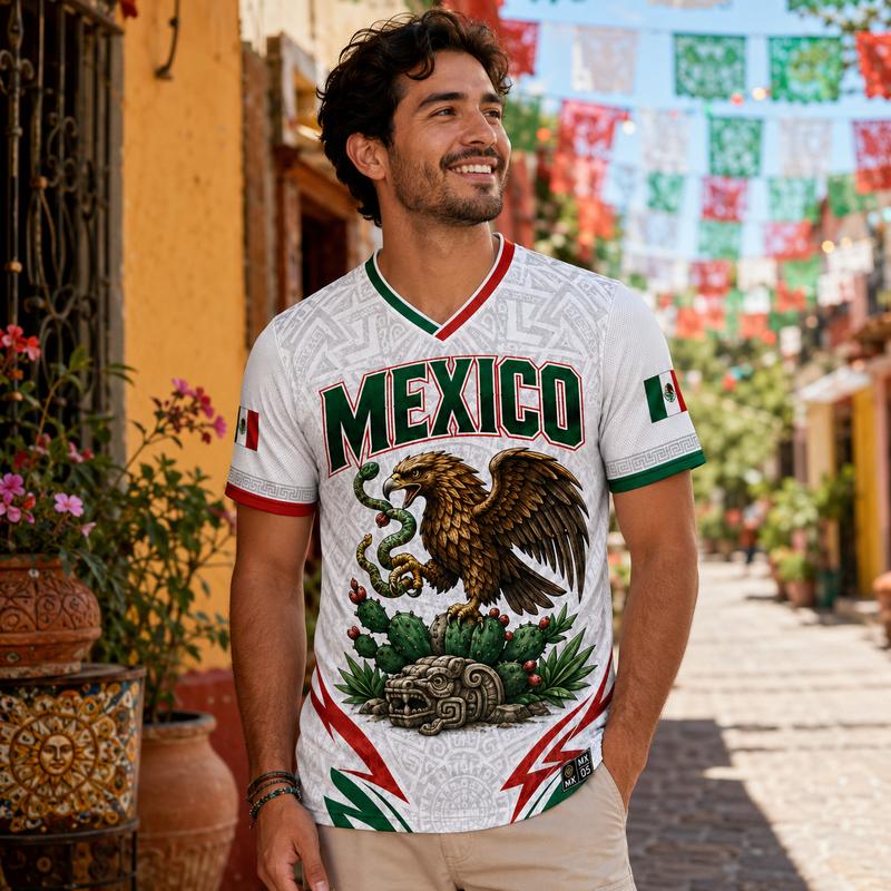⚽🏆Aztec Pride™ Mexico Inspired Soccer Fan Jersey