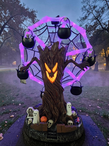 🎁LAST DAY 50% OFF🎃 Animated Halloween Ghost Tree Ferris Wheel 🎡