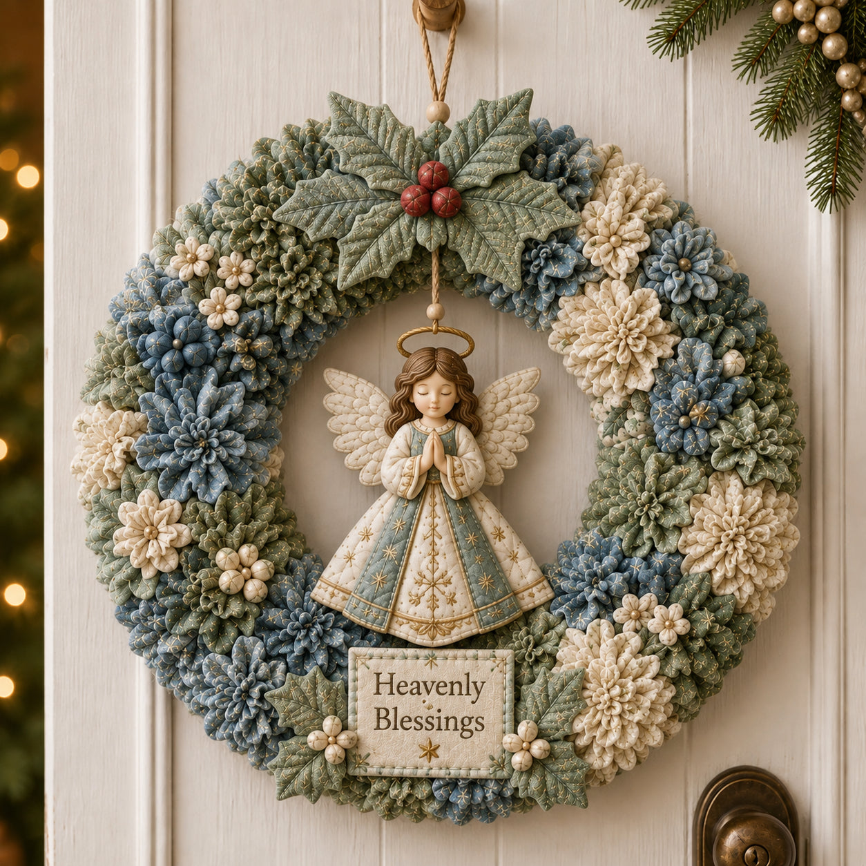 🔥Last Day 🔥🎄 3D Fabric Poke Wreath DIY Kit