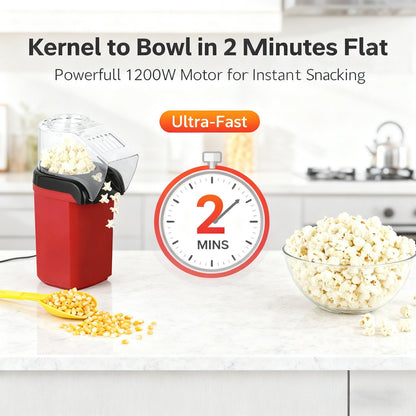 Hot Air Popcorn Maker - Healthy & Fast Homemade Snacks 🍿