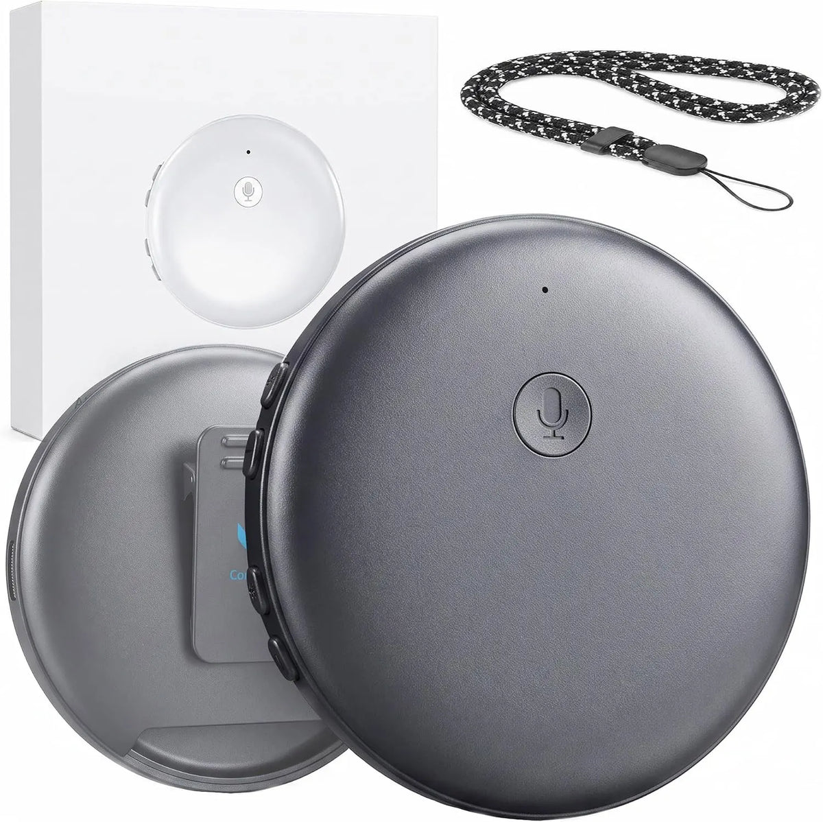 🌎 AI Wearable Translator – 165+ Language Two-Way Voice Translation Device, Real-Time AI Language Translator with Smart Learning, Bluetooth Connectivity for Travel, Work & Everyday Conversations
