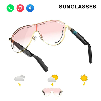 🎖️Smart Bluetooth 5.4 Audio Sunglasses – Open-Ear, UV & Blue Light Protection