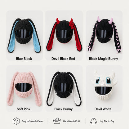 🏍️LAST DAY 49% OFF-🔥Handmade Helmet Cover | Cute Knit Helmet Topper for Motorcycle & Bike Helmets