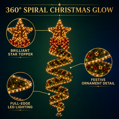🎄Last day for 50% off🎄Christmas Magic Spiral™ Hanging LED Light Collection