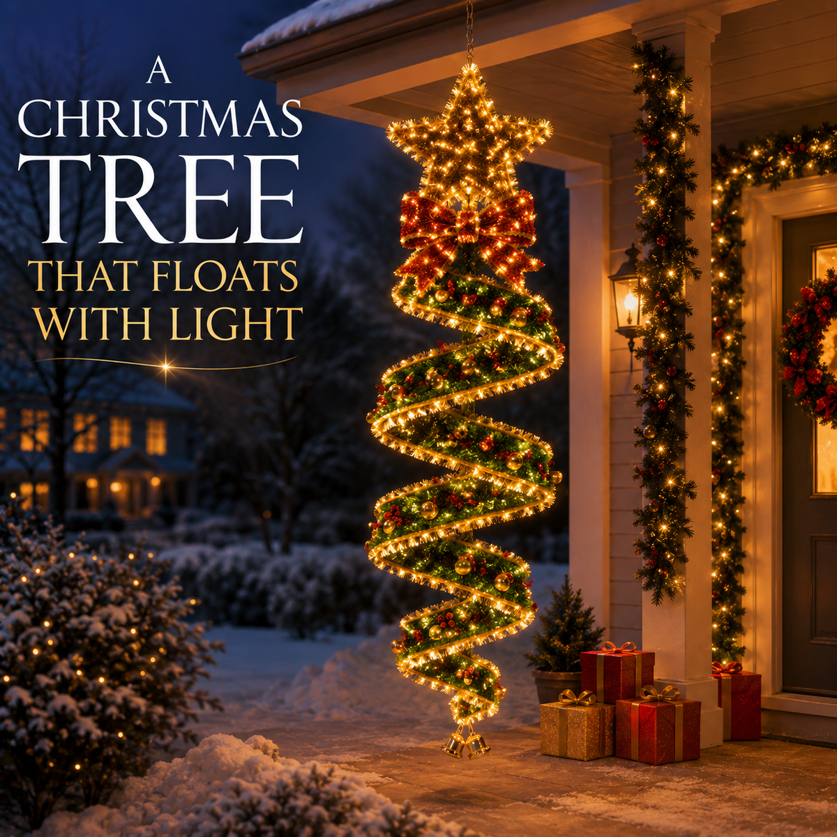🎄Last day for 50% off🎄Christmas Magic Spiral™ Hanging LED Light Collection