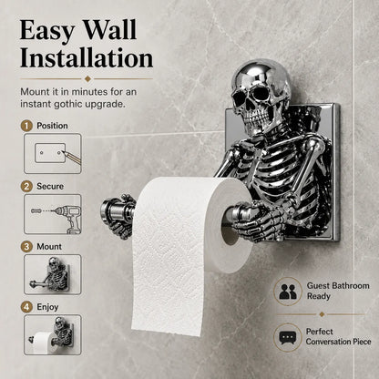 💀✨ 3D Skeleton Toilet Paper Holder