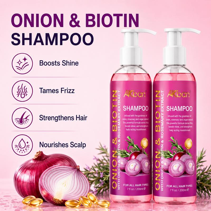 AKban Onion &amp; Biotin Shampoo 🧅