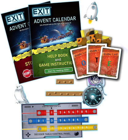 🎄⏱️Christmas Escape Room Advent Calendar – 24 Days of Space-Themed Riddles, Puzzles & Holiday Surprises(📦Buy 2 Free Shipping)