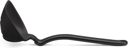 Dreamfarm Fladle Fold-Flat, Space-Saving Serving & Cooking Ladle Measures up to 1/2 Cup with Silicone Scraping Squeegee-Tip - 12"