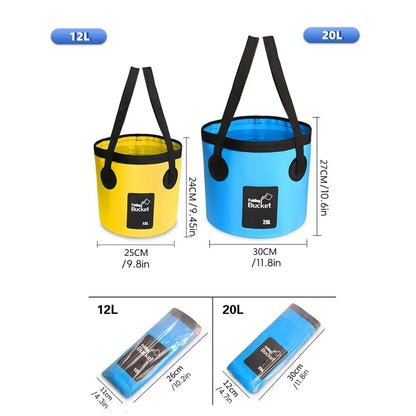 ⏰Limited Stock 50% OFF🧺💦🎣Portable Foldable Water Bucket - Perfect for Fishing, Camping, Traveling!!