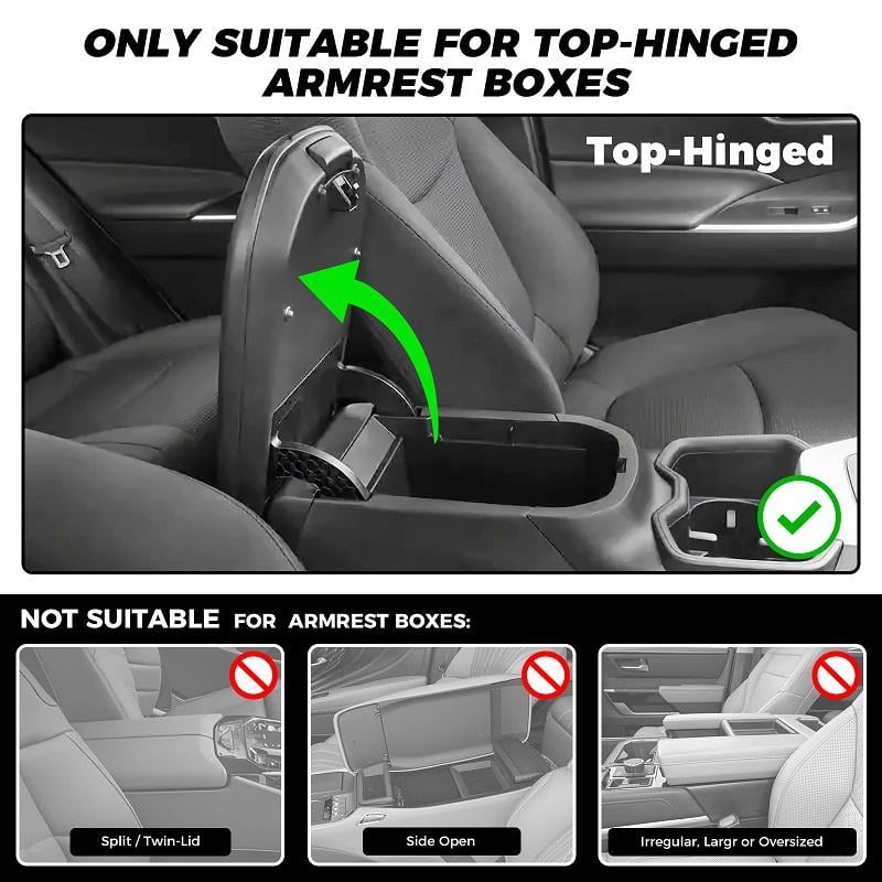⚡Waterproof PU Leather Car Armrest Cushion | Anti-Slip Auto Console Protector Mat