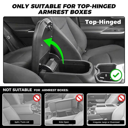 ⚡Waterproof PU Leather Car Armrest Cushion | Anti-Slip Auto Console Protector Mat