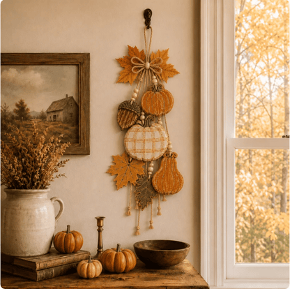 Rustic Harvest WoodenDoor Hanger