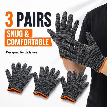🧤3-Pair Value Pack! Multi-Purpose Everyday Protection Work Gloves ✨