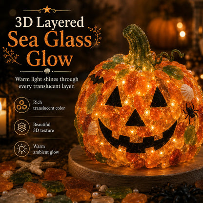💯⏳49% OFF – 🎃 Beginner-Friendly DIY Lighted Sea Glass Halloween Character Kit Collection | Complete Kit with Sea Glass Pieces, LED Lights & Step-by-Step Guide Included 💕