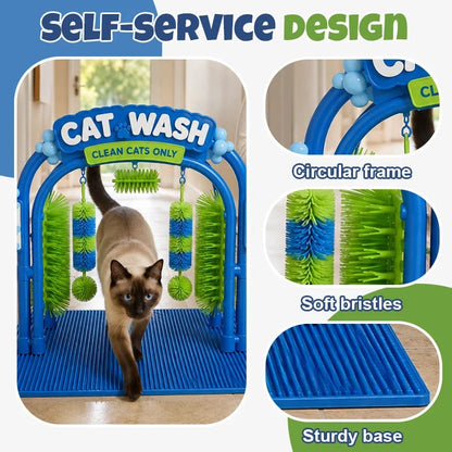 🔥LAST DAY 50% OFF -🐱 Self‑Grooming Cat Wash Station