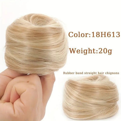 Cropped hair wig hair tie — —✨ Ideal for Everyday Wear, Scrunchie Base