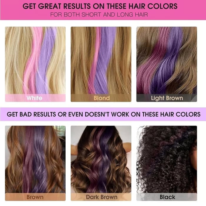 10-Color Vibrant Hair Dye Stick