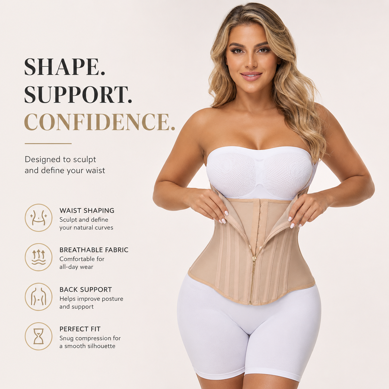 Waist Shapewear for Women Corset Sport Workout Belly Band Gym