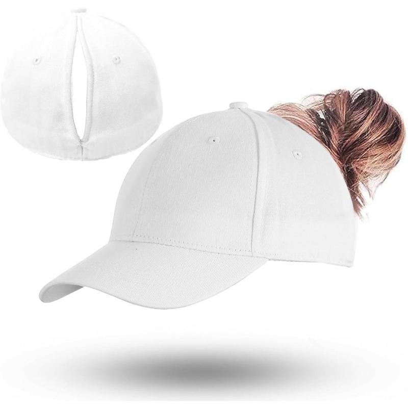 New Women's Outdoor Magnetic Ponytail Baseball Cap