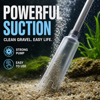 🐠LAST DAY SALE 60% OFF⚡50K+ SOLD 🐟Electric Aquarium Gravel Cleaner—battery-operated, adjustable length, and easy to use—suitable for all aquariums 🧹🐟