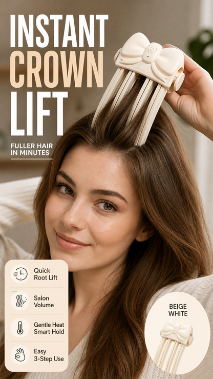 ⏰Wireless Heated Volumizing Root Lift Clip - Salon Crown Volume Styling Tool for Fine Flat Hair