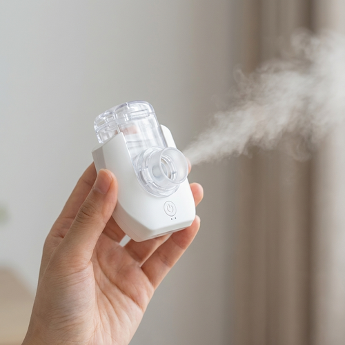 🩺 Handheld Ultrasonic Nebulizer Machine – Portable Mesh Inhaler for Breathing Relief 💨