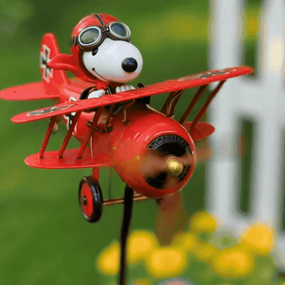 🔥LAST DAY - 50% OFF🎁 250th USA Patriotic Pilot Pup Garden Windmill