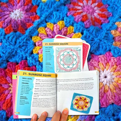 🧶 The Granny Square Card Deck • 50 Creative Crochet Patterns ✨