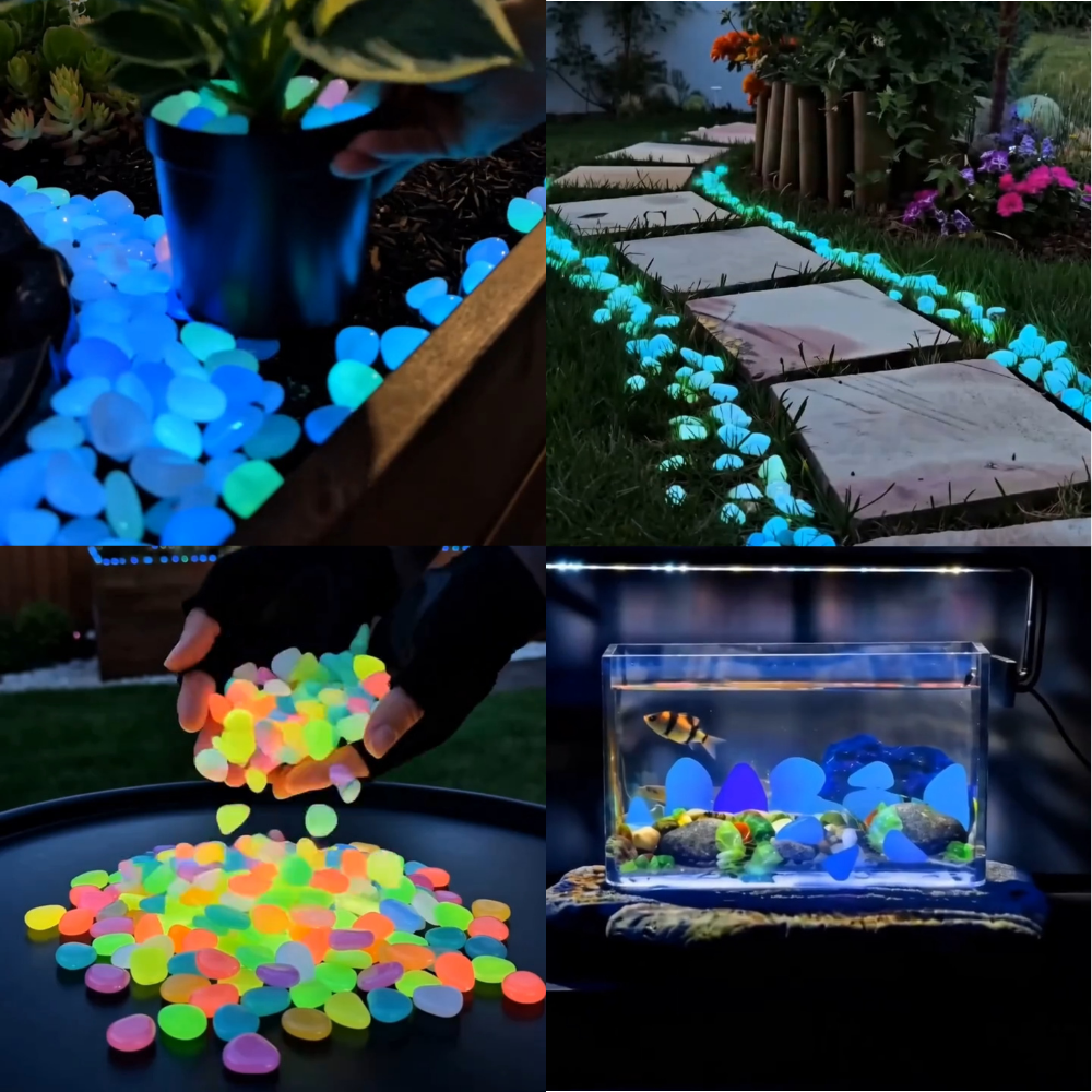 🔥LAST DAY SALE - 60%OFF🔥🌈Colorful Glow-in-the-Dark Garden Stones