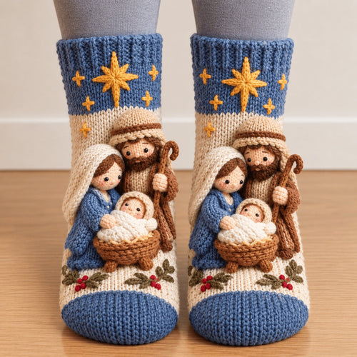 🎄Last Day 50% OFF-3D Nativity Christmas Socks