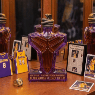 Mamba Legacy Geometric Whiskey Decanter - Handmade Tribute Glassware with Serpent Stopper
