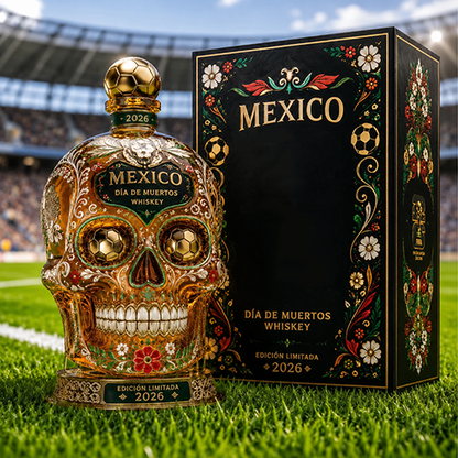 ⚽🇲🇽Mexico 2026 Día de Muertos Whiskey Bottle