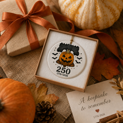 🎃🇺🇸 Halloween 250th Anniversary Ornament Collection – Celebrate America's 250th with a Spooky Twist