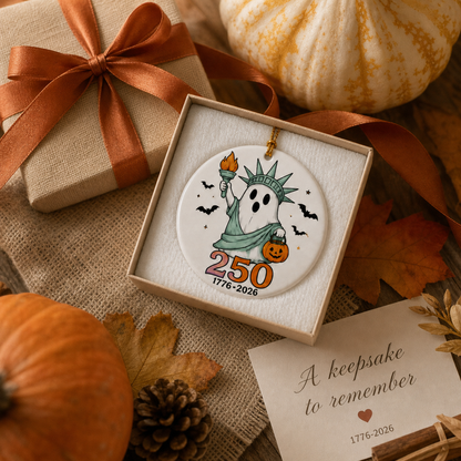 🎃🇺🇸 Halloween 250th Anniversary Ornament Collection – Celebrate America's 250th with a Spooky Twist