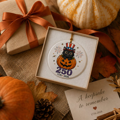 🎃🇺🇸 Halloween 250th Anniversary Ornament Collection – Celebrate America's 250th with a Spooky Twist
