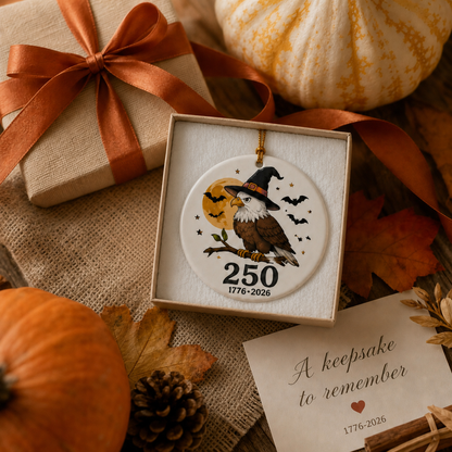 🎃🇺🇸 Halloween 250th Anniversary Ornament Collection – Celebrate America's 250th with a Spooky Twist