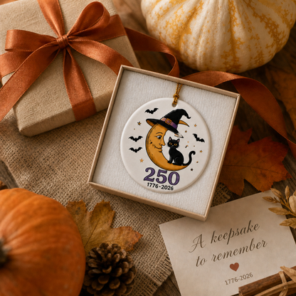 🎃🇺🇸 Halloween 250th Anniversary Ornament Collection – Celebrate America's 250th with a Spooky Twist