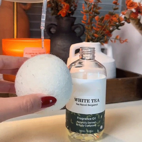 🏨 Premium White Tea Fragrance Oil Refill – Long-Lasting Clean Scent for Room & Office 🌿