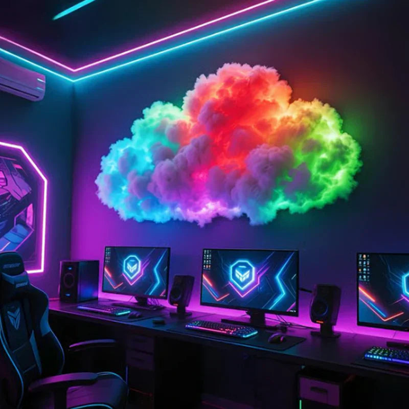 DIY USB-Powered Thundercloud LED Light Decor🌈☁️