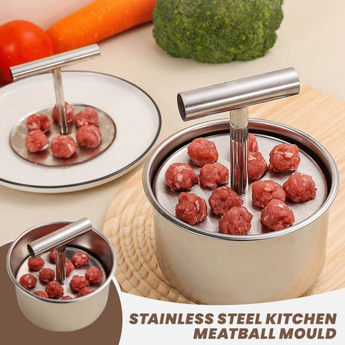 Upgrade 6/12 Ball Manual Meatball Maker Tool, Stainless Steel Meatball Making Mold, Home Cooking Tools for Kitchen