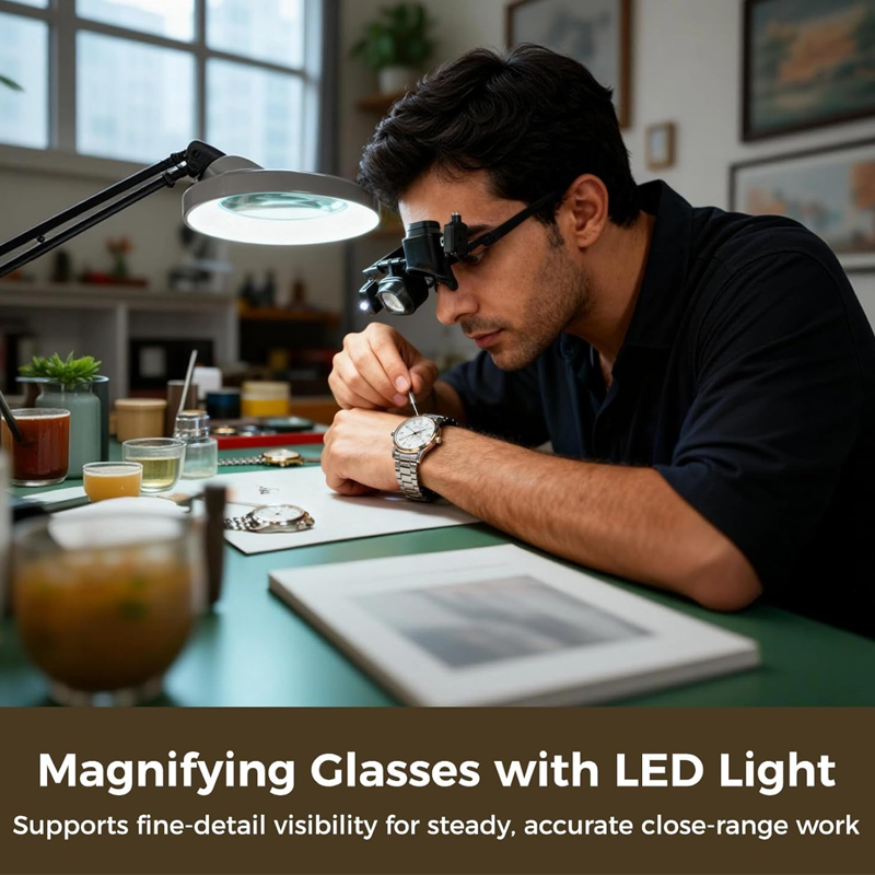 📢50% OFF !! ⏰Precision LED Magnifier for Electronics & Crafts