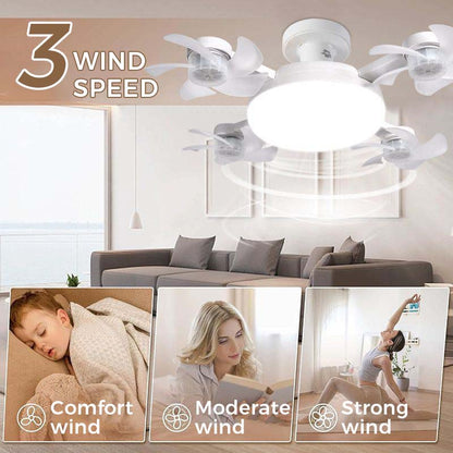 🌀New E27 Socket Ceiling Fan Light – 2‑in‑1 Silent LED Fan with Remote Control🧊