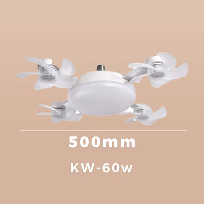 🌀New E27 Socket Ceiling Fan Light – 2‑in‑1 Silent LED Fan with Remote Control🧊