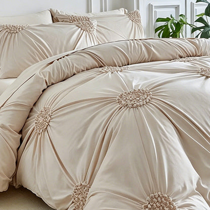 🛏️ Hotel-Look Bedding Deal – Soft-Touch Pinch Pleat Duvet Cover