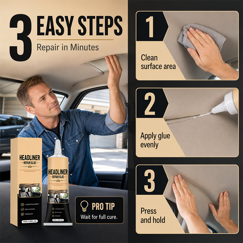 🔥Hot Sale 49% Off - Car Headliner Repair Glue Waterproof